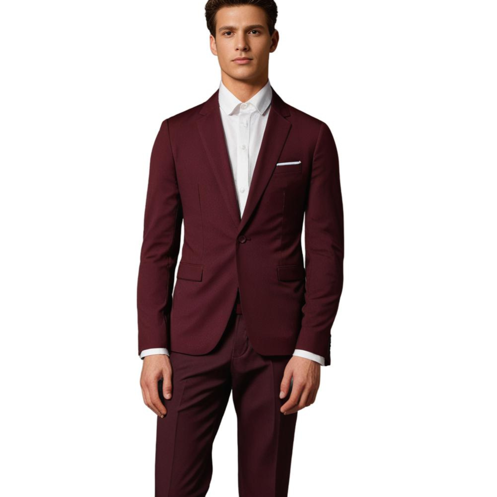 Costume Homme avec Blazer et Pantalon Droit | Idéal Pour Les Occasions Formelles