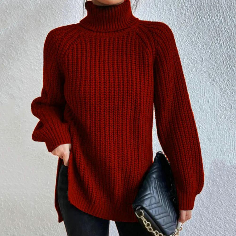 Pull À Col Roulé avec Coupe Ample pour Femme | Idéal pour La Saison Fraîche
