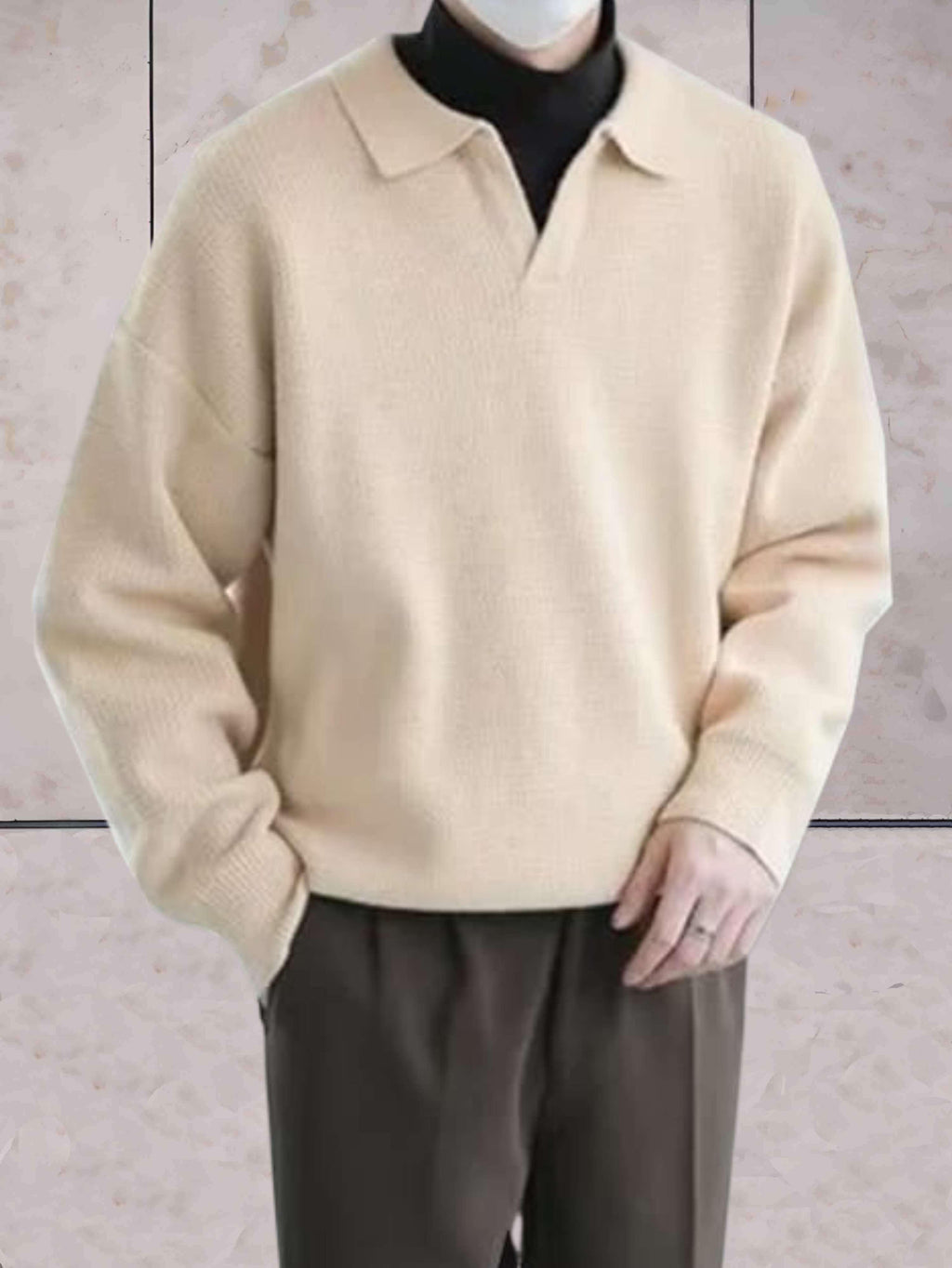 Pull À Manches Longues Avec Col Rond Pour Homme | Idéal Pour Usage Quotidien