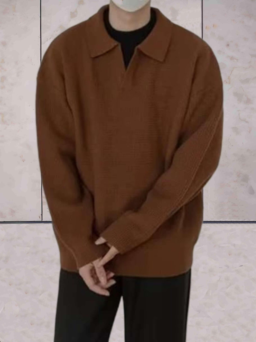Pull À Manches Longues Avec Col Rond Pour Homme | Idéal Pour Usage Quotidien