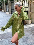 Blouse à Manches Longues avec Coupe Légère pour Femme | Idéale pour le Printemps et l’Été