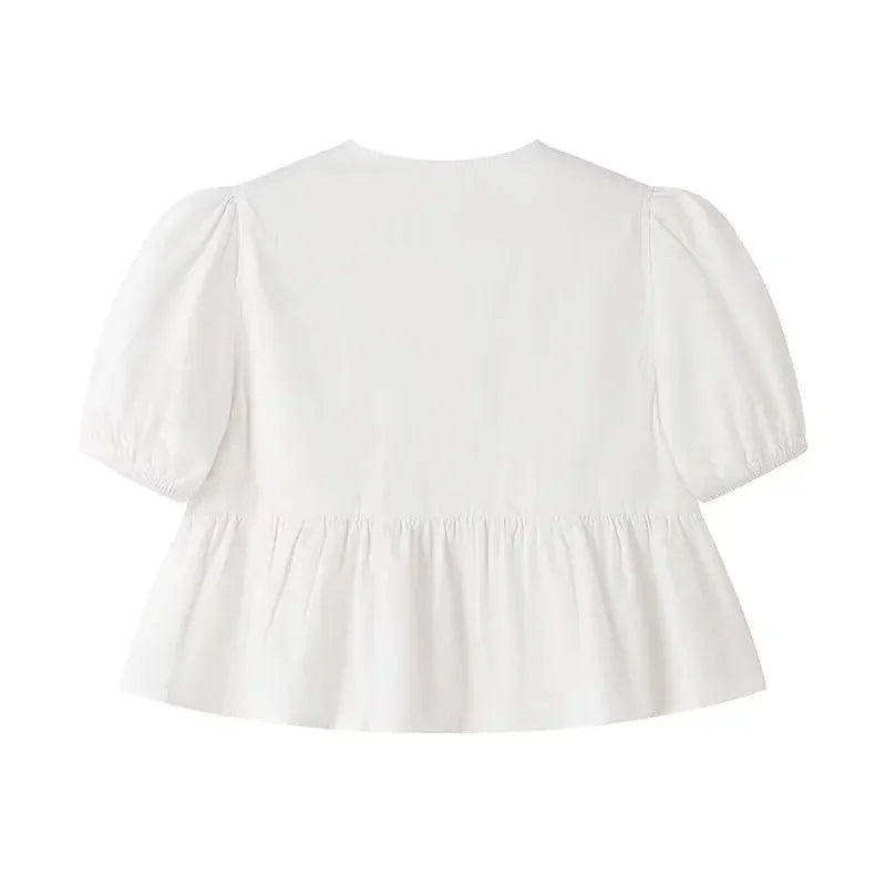 Crop Top à Imprimé Léopard avec Col Rond pour Femme | Idéal pour Usage Quotidien