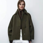 Manteau Long Oversize de Style Trench pour Femme avec Manches Longues | Idéal pour l’Automne et l’Hiver