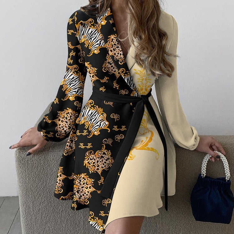 Robe Midi Cache-Cœur Avec Col Croisé Et Taille À Nouer Pour Femme | Idéal Pour Usage Quotidien Et Sorties