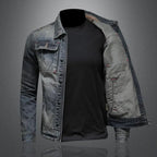 Veste en Jean avec Boutons et Poches pour Hommes | Idéale pour le Printemps et l’Automne