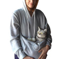Pull Avec Motif Chat Et Poche Avant Pour Adultes | Idéal Pour Un Usage Décontracté