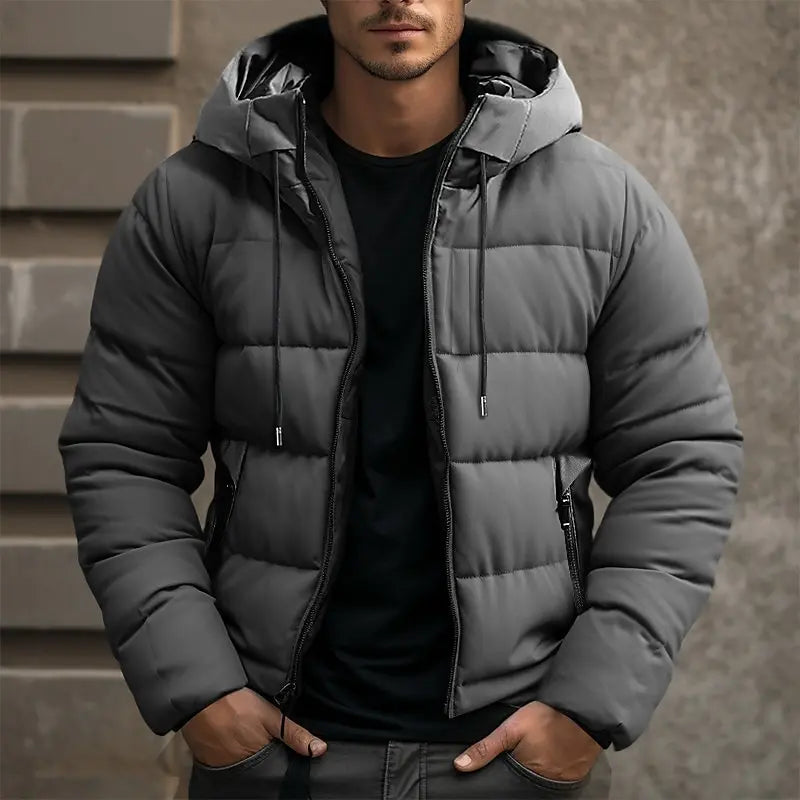 Doudoune avec Capuche Ajustable pour Homme | Idéale pour les Activités Hivernales
