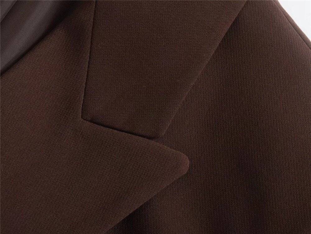 Blazer Croisé Avec Col À Revers Pour Femme | Idéal Pour Le Travail Ou Les Occasions Décontractées