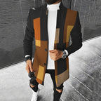 Veste À Motif Géométrique avec Coupe Ajustée pour Hommes | Idéale pour La Mi-Saison Et Les Sorties