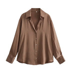 Blouse À Manches Longues Avec Coupe Ajustée Pour Femme | Idéale Pour Usage Quotidien Et Professionnel