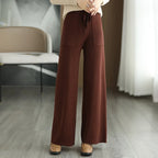 Pantalon Large En Maille Avec Coupe Fluide Pour Femmes | Idéal Pour Usage Quotidien Et Occasions Diverses