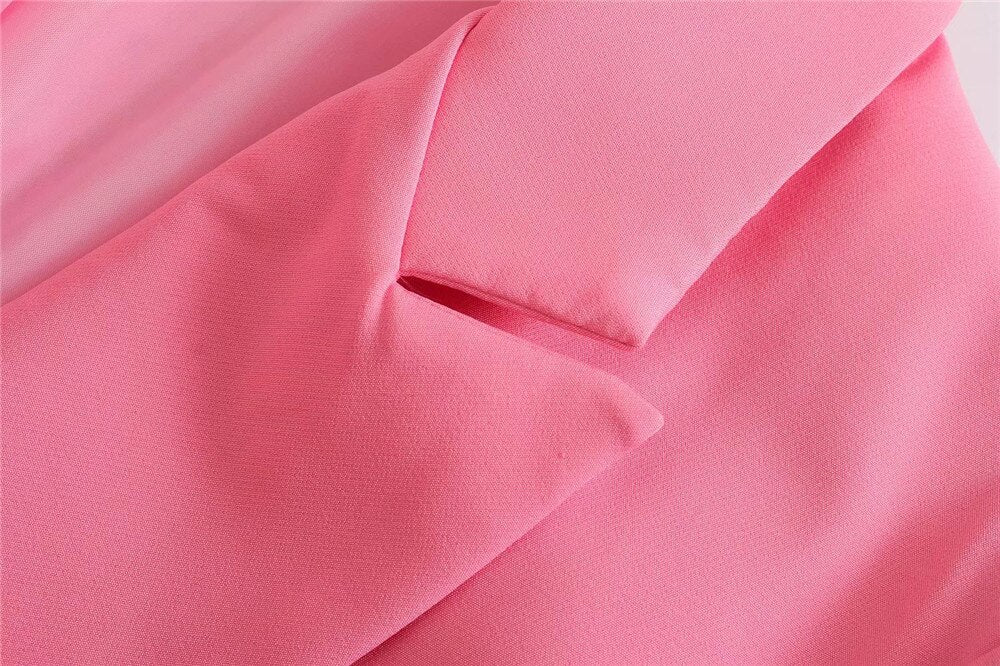 Blazer Croisé Avec Col À Revers Pour Femme | Idéal Pour Le Travail Ou Les Occasions Décontractées