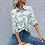Blouse Rayée À Coupe Ample Pour Femme | Idéale Pour Un Usage Quotidien