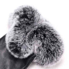Gants d’Hiver avec Bord en Fausse Fourrure pour Femme | Idéals pour les Journées Froides