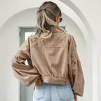 Veste Courte À Col Classique pour Femme | Idéale pour Le Quotidien Et Les Sorties