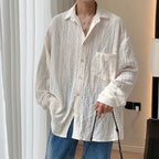 Chemise Décontractée à Manches Longues avec Col Classique pour Homme | Idéal pour le Quotidien