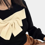 Pull En Maille Avec Détail Nœud Pour Femme | Idéal Pour La Superposition