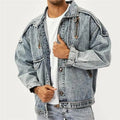Veste En Jean À Coupe Ajustée Pour Hommes | Idéale Pour Usage Quotidien