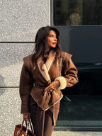 Veste d’Hiver Longue avec Coupe Ajustée pour Femmes | Idéale pour l’Automne et l’Hiver