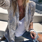 Veste Légère à Effet Brillant pour Femme | Idéale pour le Printemps