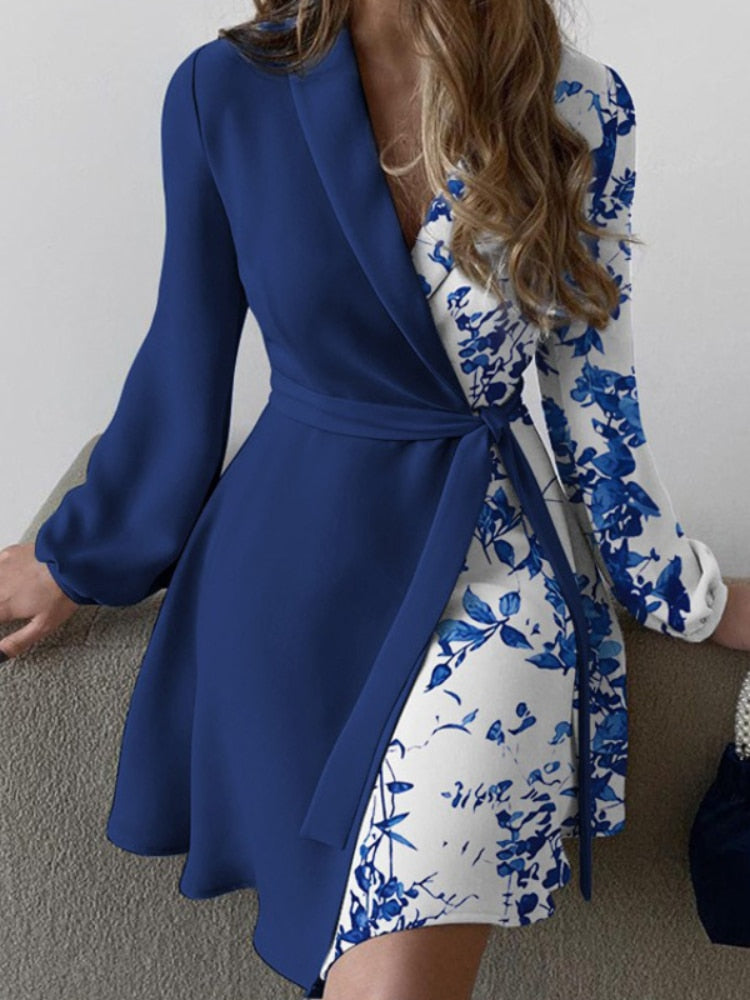 Robe Midi Cache-Cœur Avec Col Croisé Et Taille À Nouer Pour Femme | Idéal Pour Usage Quotidien Et Sorties
