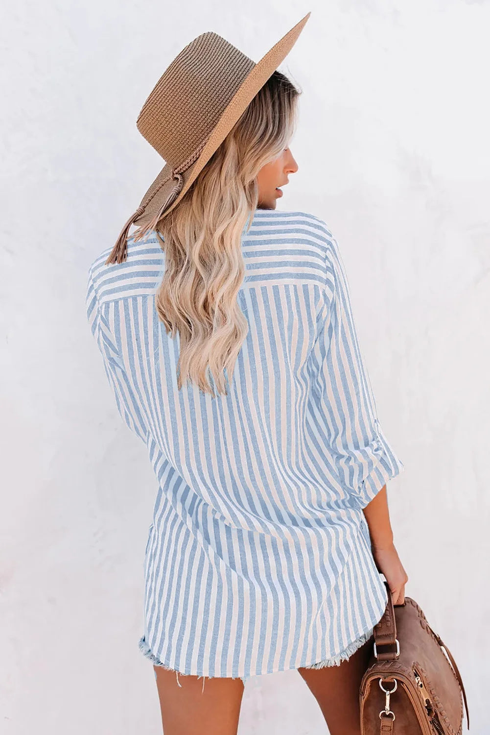 Blouse Rayée À Coupe Ample Pour Femme | Idéale Pour Un Usage Quotidien