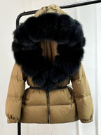 Doudoune avec Capuche Et Col Amovible pour Femmes | Idéal pour L’hiver
