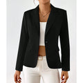 Blazer À Bouton Unique Avec Coupe Structurée Pour Femmes | Idéal Pour Le Travail Et Les Occasions Décontractées
