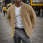 Veste À Fermeture Boutonnée Avec Coupe Fluide Pour Hommes | Idéale Pour Mi-Saison