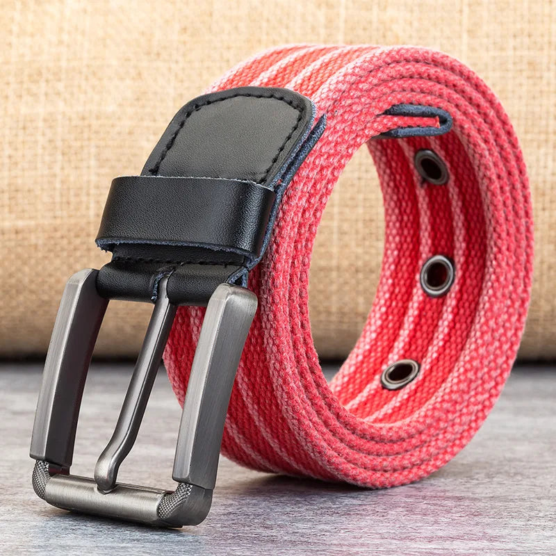 Ceinture En Canvas Avec Boucle Pour Homme | Idéal Pour Tenues Quotidiennes Et Décontractées