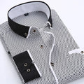 Chemise À Manches Longues Avec Col Classique Pour Homme | Idéale Pour Bureau Et Sorties