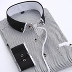 Chemise À Manches Longues Avec Col Classique Pour Homme | Idéale Pour Bureau Et Sorties