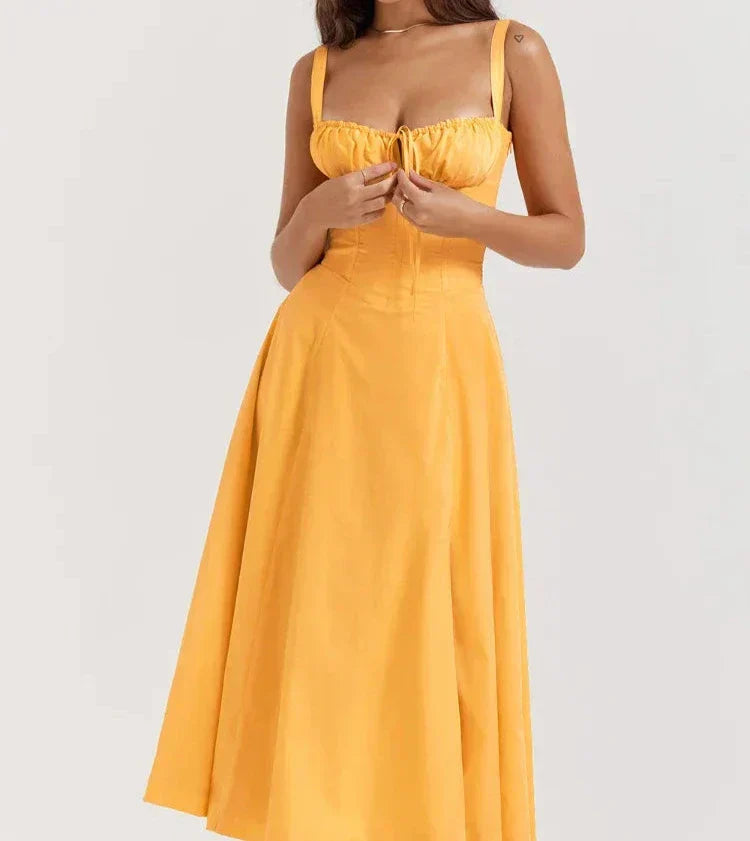 Robe Midi Avec Coupe Ajustée Et Ligne Épurée Pour Femme | Idéale Pour Les Occasions Formelles Et Événements