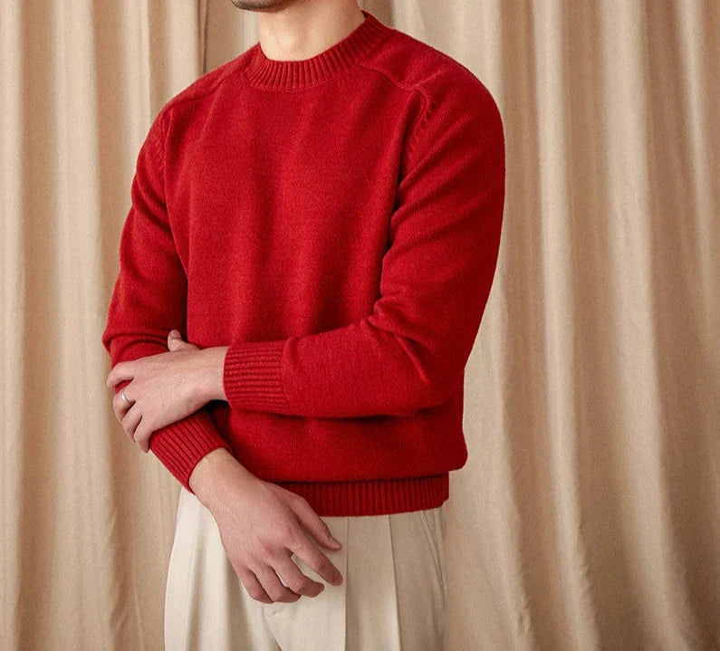 Pull D’Hiver À Col Rond Pour Homme | Idéal Pour Les Tenues Quotidiennes