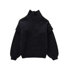 Pull À Col Roulé Oversize pour Femme | Idéal pour l’Automne Et l’Hiver