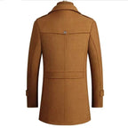 Manteau Long avec Col Amovible pour Homme | Idéal pour Automne et Hiver