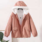 Veste à Capuche Ample avec Fermeture Avant pour Femme | Idéale pour les Journées Décontractées et les Activités Quotidiennes