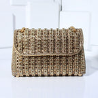 Mini Sac avec Strass et Chaîne Dorée pour Femme | Idéal pour les Soirées