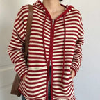 Pull À Capuche Avec Motif Rayé Pour Adultes | Idéal Pour Un Usage Décontracté