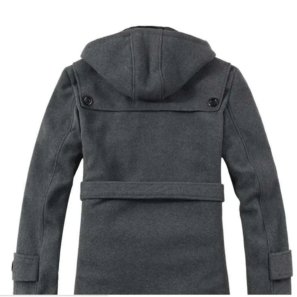 Trenchcoat avec Capuche et Ceinture pour Homme | Adapté à l’Automne et à l’Hiver