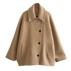 Manteau Long Oversize de Style Trench pour Femme avec Manches Longues | Idéal pour l’Automne et l’Hiver