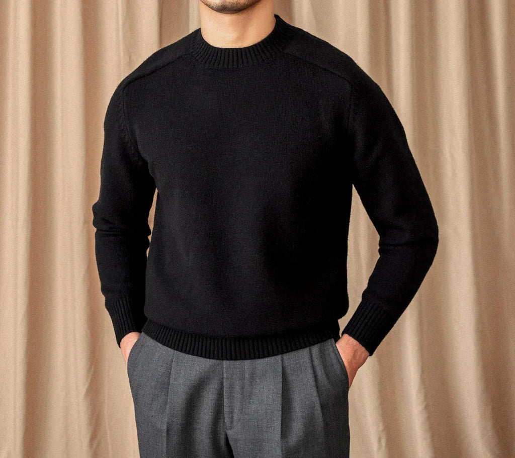 Pull D’Hiver À Col Rond Pour Homme | Idéal Pour Les Tenues Quotidiennes