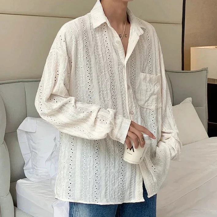 Chemise Décontractée à Manches Longues avec Col Classique pour Homme | Idéal pour le Quotidien
