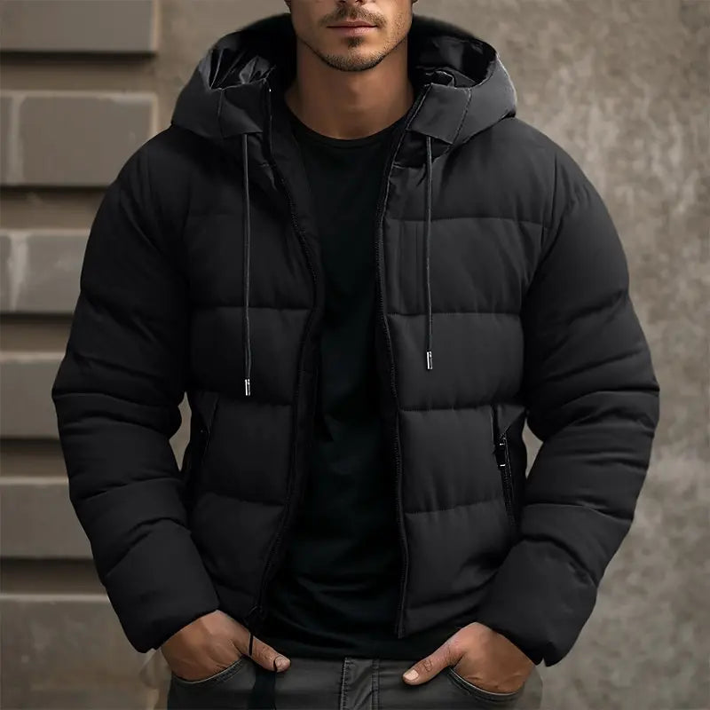 Doudoune avec Capuche Ajustable pour Homme | Idéale pour les Activités Hivernales