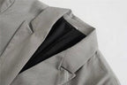 Blazer Croisé Avec Col À Revers Pour Femme | Idéal Pour Le Travail Ou Les Occasions Décontractées