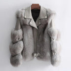 Veste avec Ceinture et Col Imitation Fourrure pour Femme | Idéale pour l’Hiver