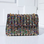 Mini Sac avec Strass et Chaîne Dorée pour Femme | Idéal pour les Soirées