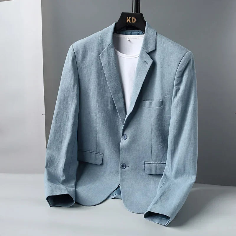 Blazer Pour Homme Avec Coupe Standard Et Teinte Claire Pour Adulte | Idéal Pour Saisons Chaudes Et Usage Polyvalent
