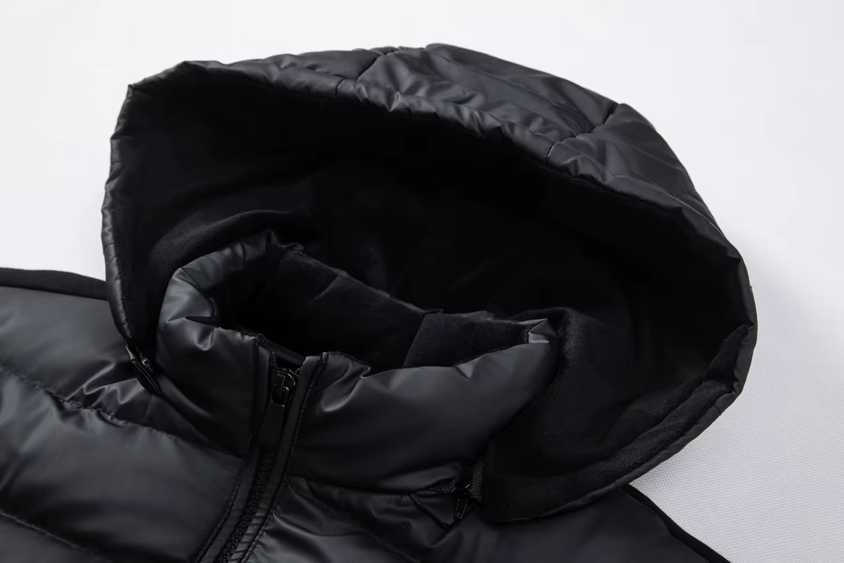 Veste Zippée Avec Capuche Amovible Et Design Matelassé Pour Homme | Idéale Pour Saisons Intermédiaires