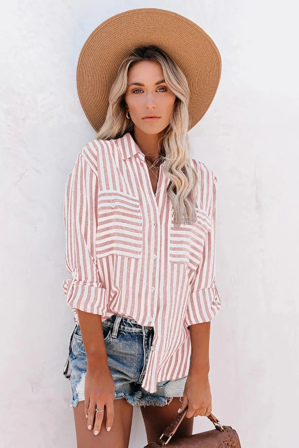 Blouse Rayée À Coupe Ample Pour Femme | Idéale Pour Un Usage Quotidien